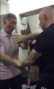 Ip Ching practicing chi sao with Sifu Matt Johnson