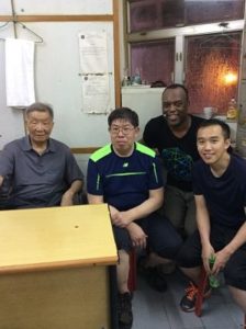 Ip Ching, Eric Li and Paul Williams in Hong Kong at Ving Tsun Ahtletic Association